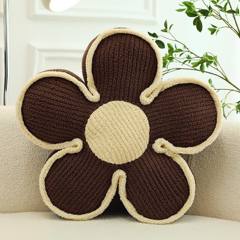 

Утолщенная полосатая подушка на сиденье с цветочным принтом, подушка на сиденье с цветочным принтом, плюшевая подушка для сна, подушка-спинка, плюшевая декоративная подушка 50*50*15cm