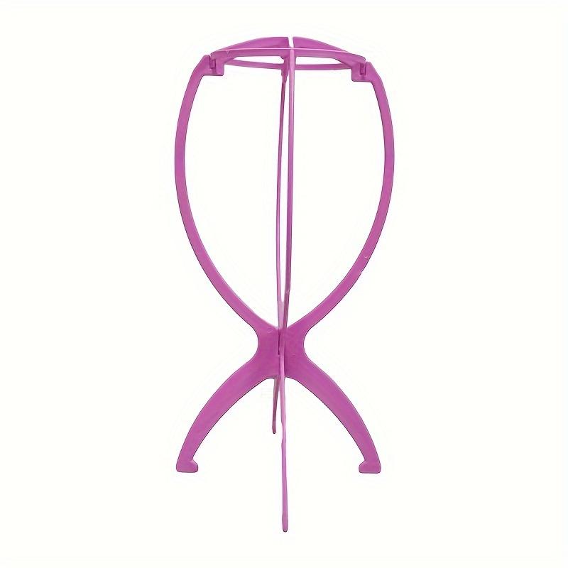 1pc Wig Stand Holder Portable Collapsible Wig Head Stands Plastic Wig Hat Stands Portable Folding Wig Hat Stand for All Wigs