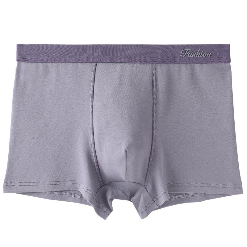 Men's Pure Cotton Mid-Waist Loose Boxer Briefs - Breathable, Plus Size, Summer Antibacterial, Anti-Pilling Underpants