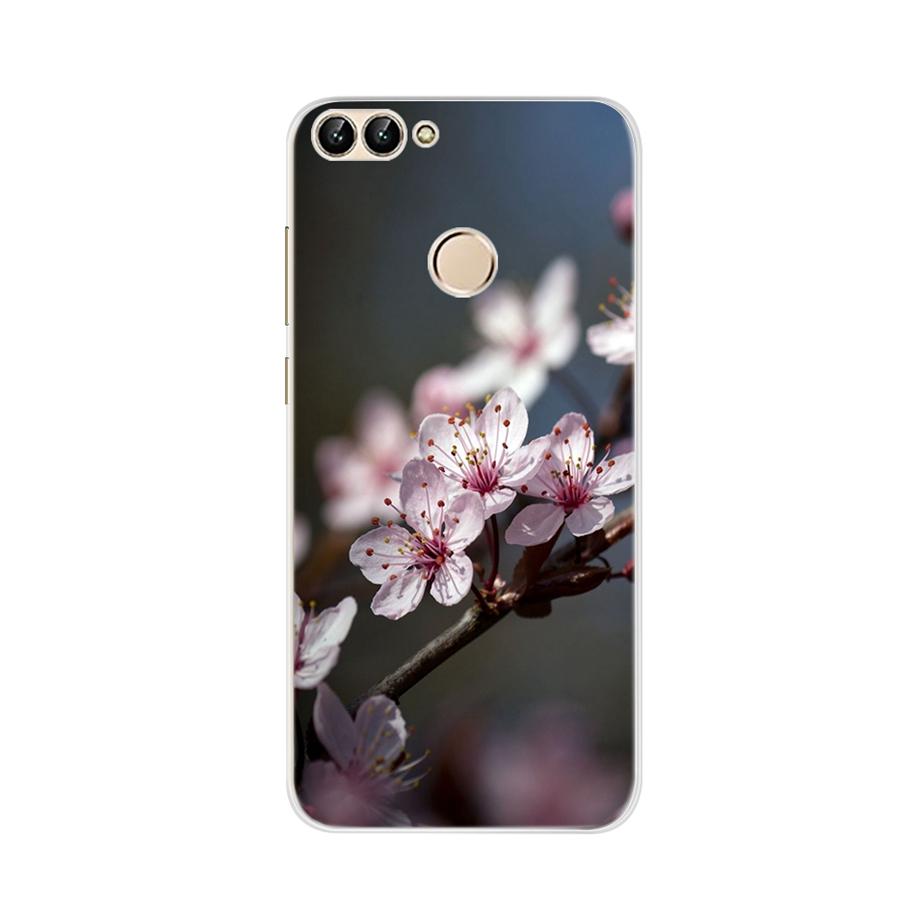 For Huawei P Smart Case TPU Soft Silicon Lavender Flower Back Cover Phone Case For Huawei P Smart 2018 FIG-LX1 PSmart Case 5.65"