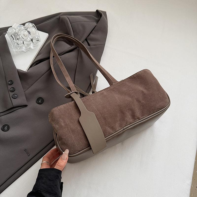 Retro fashion simple niche women tote bag trendy temperament shoulder underarm bag popular handbag