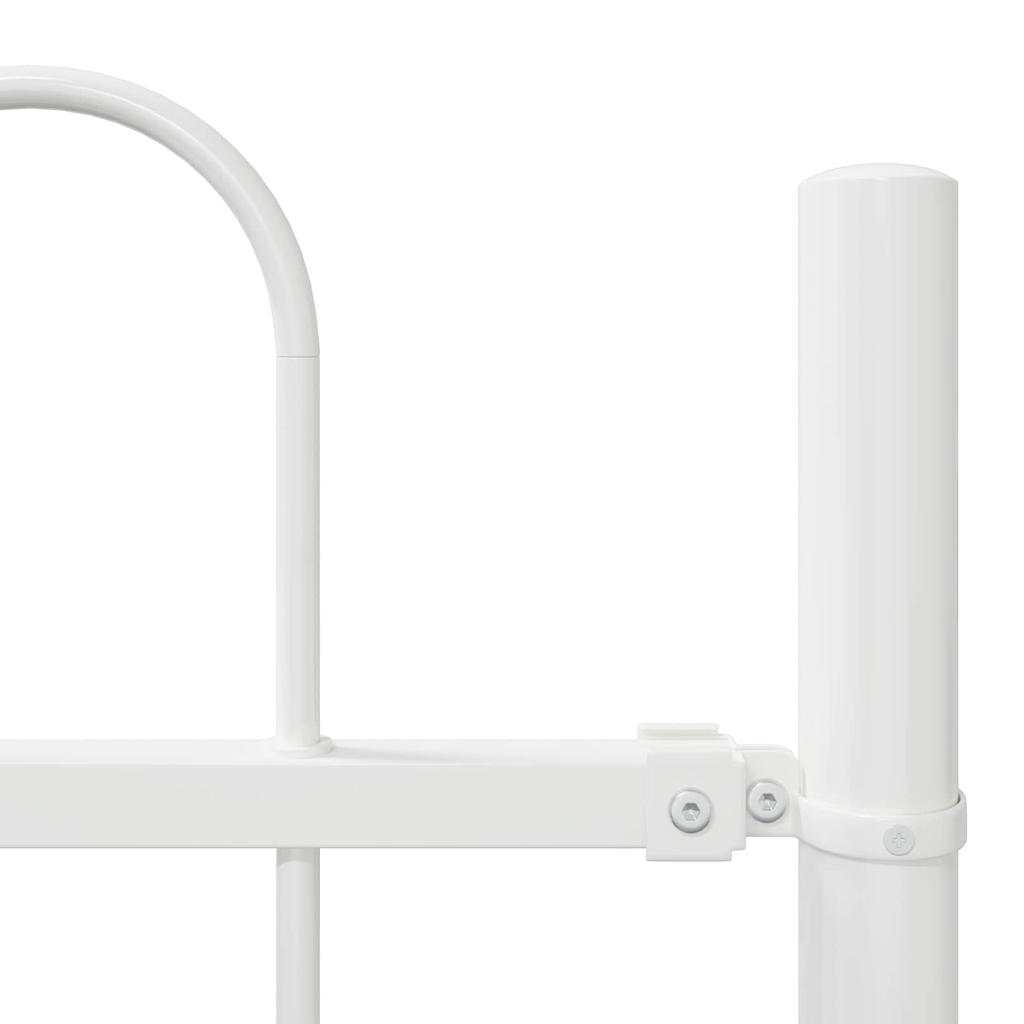 Garden Fence 2 pcs White 3.4 x 0.8 m Powder Coated Steel