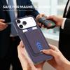 2 in 1 Tech Fabric Magnetic Case for Iphone 17 Promax Air 16 Pro Max 15 14 13 12 11 Kickstand Card Bag Cards Holder Phone Cover