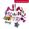 Kindergarten Hair Salon Playset: Dollhouse Barber & Hairdressing Tools