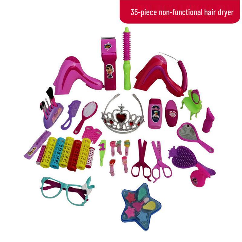 Kindergarten Hair Salon Playset: Dollhouse Barber & Hairdressing Tools