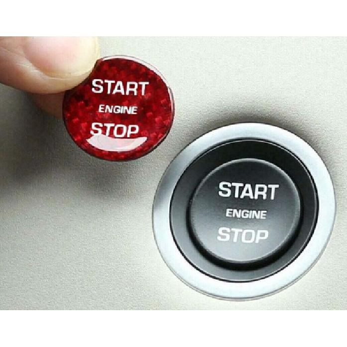 For Range Rover L405 2013-2017 Red Dry Carbon Fiber Start Button Ignition Switch