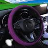 Ice Silk Three-dimensional Massage Mesh Breathable Car Without Inner Ring Steering Wheel Cover Accessories Suitable for 14.5-15 Inches
