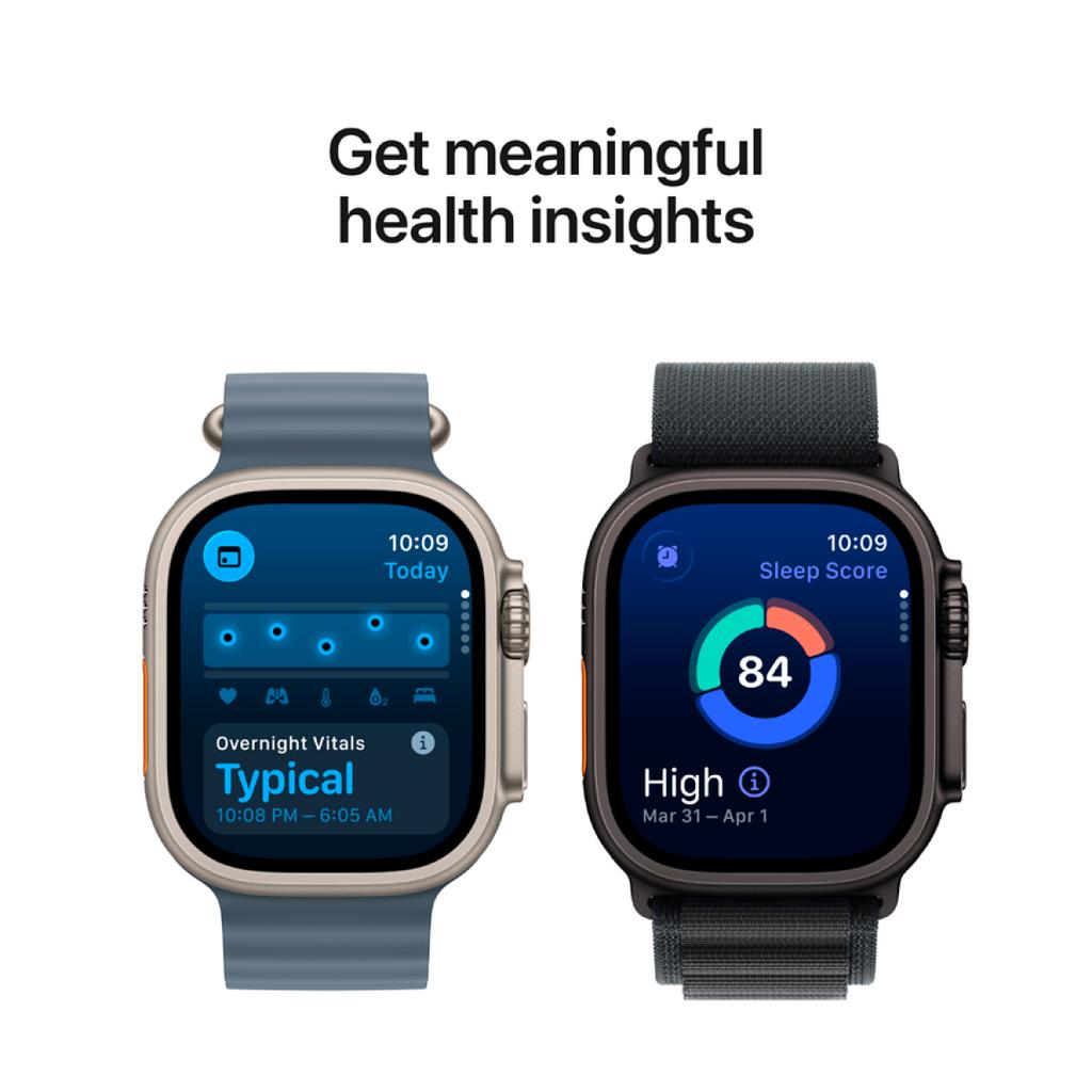 Apple Watch Ultra 3 Gps + Cellular 49Mm Natural Titanium Case With Anchor Blue Ocean Band,Model A3281