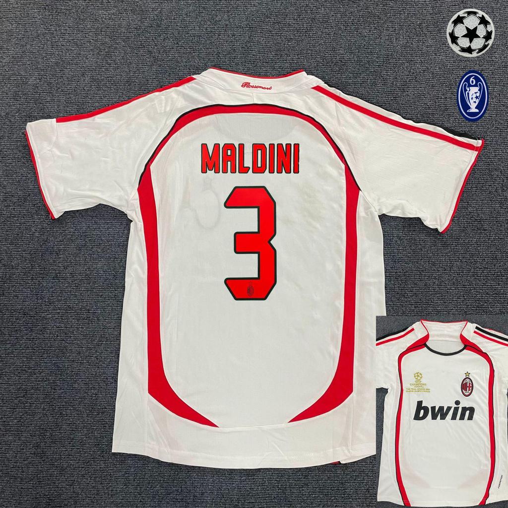 AC Milan Retro Away Jersey #22 Kaka, Champions League, Pirlo, Short Sleeve Football Kit (0607)