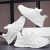White Children's Leather Casual Shoes For Boy Girls Outdoor Running Sneakers Breathable Mesh Kids School Walking Sport Non Slip