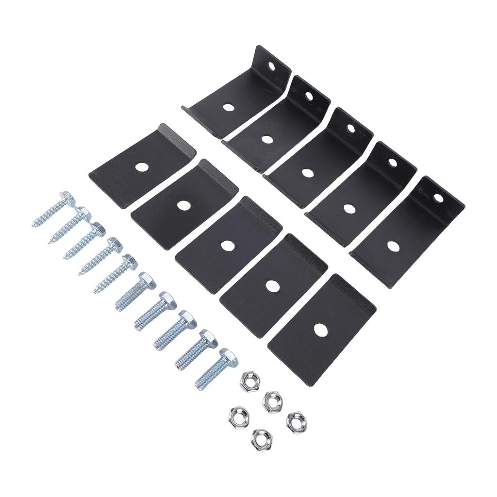 Mesh Panel Mounting Kit Sturdy Mesh Mounting Brackets Weatherproof Fence Fasteners Grid Mounting Set