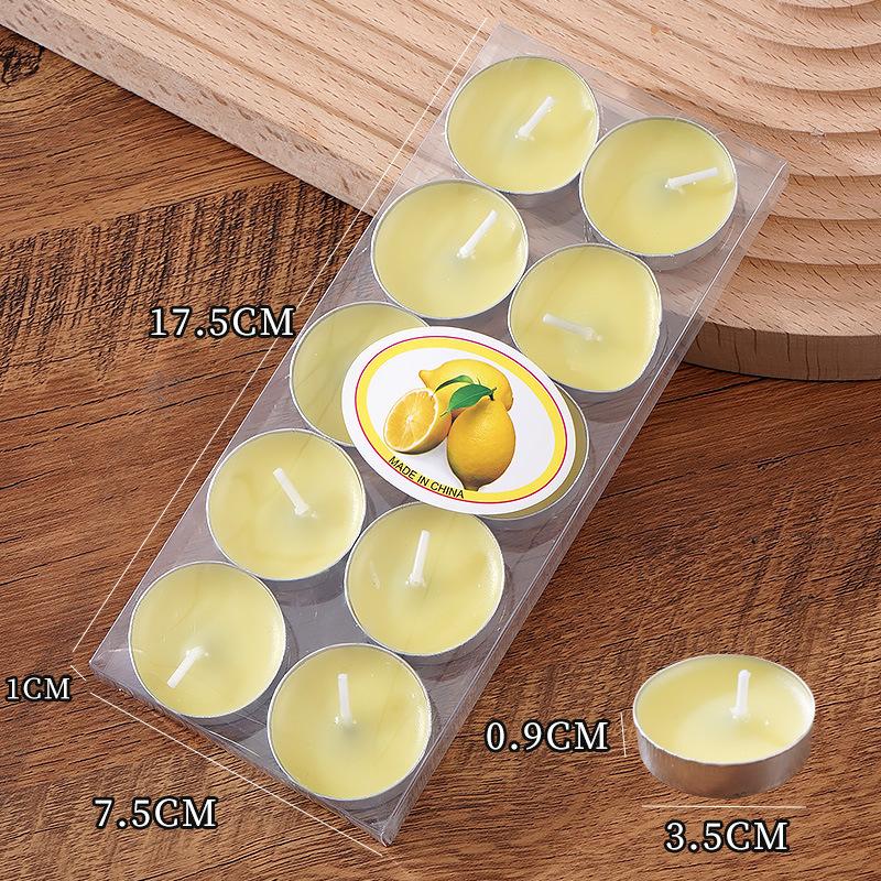 10 Round Candles Candlelight Dinner Candle Hotel Warm Tea KTV Glass Cup Candle Bar Candle Couple Supplies Candle