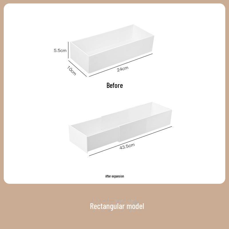 

Телескопический ящик для хранения в японском стиле для столовых приборов, косметики, канцелярских принадлежностей, лекарств и всякой всячины