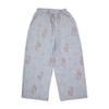 Myujeumudeu Rose Letter Wide Pants (Banding Pants)