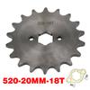 520# Chain 20mm 10T 11T 12 13 14 15 16 17 18 19 20 21 22 23T Teeth For 50cc to 125cc Off-road Bicycle ATV Front Engine Sprocket