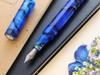 WANCHER Kaleido Fountain Ultramarine Blue Art Collection Fountain Pen, Edge, 12-sided Pillar, [Wancher Pen] (B Bold)
