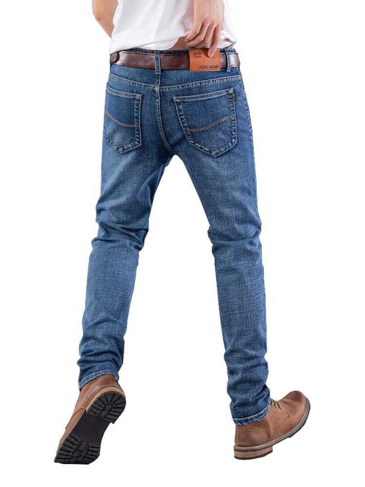 TIDEWORD Herren Skinny Fit Stretch Jeans, Größen 28-40, Blau, Schwarz, Grau, FCXF (Blau, Größe 32)