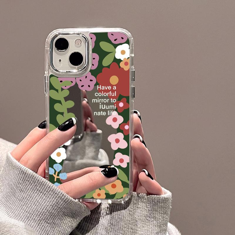 Mobile Phone Cases for iPhone 11 13 XR 15 Pro Max 12 14 Pro Max Case iPhone 16 XS Max Mirror Protective Case Mirror Exquisite Cartoon Waterproof