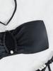 Halter Tie Pearl Decor Sexy Two Piece Bikini Set Elegant Women Swimwear