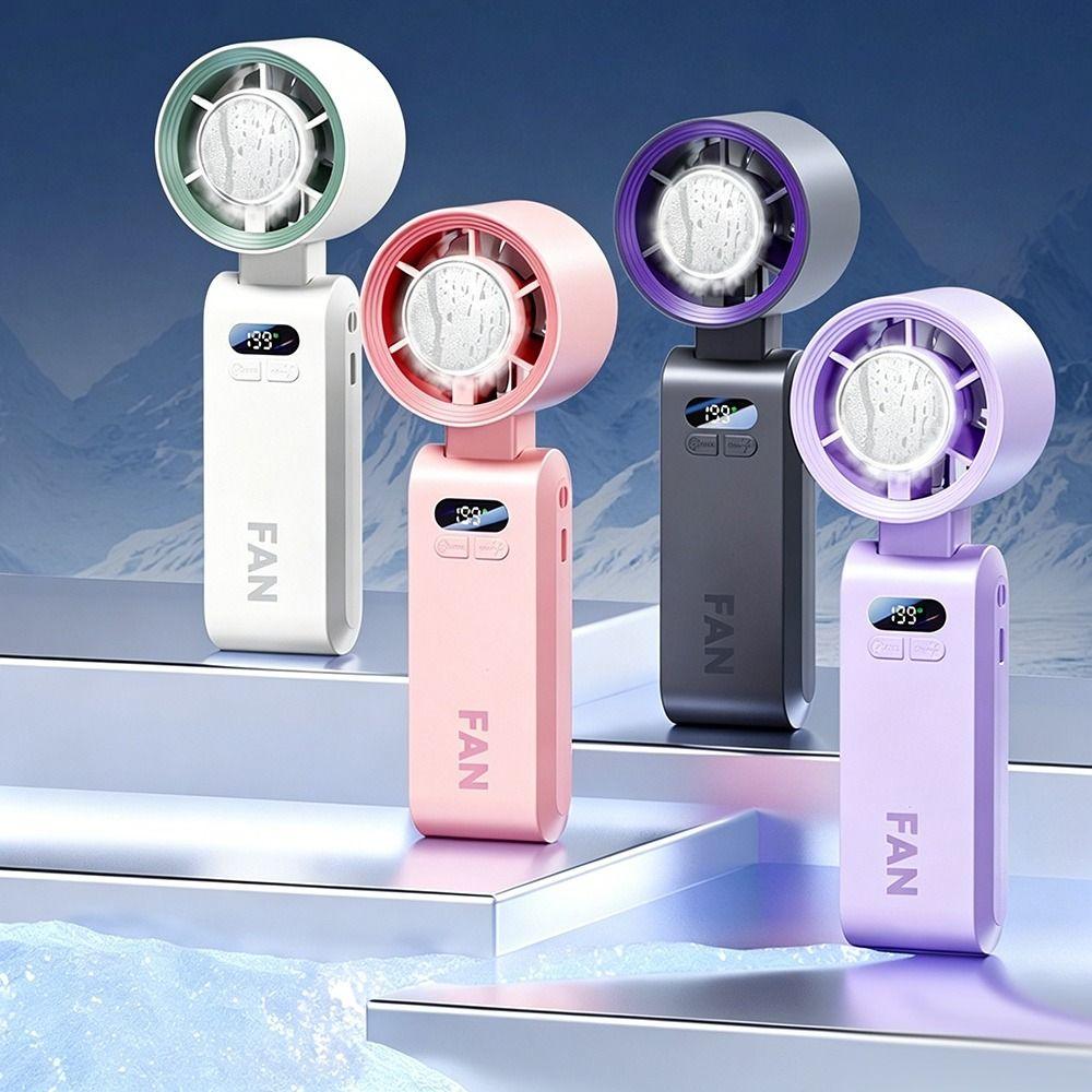 Portable Mini Ice-cold Compress Fan Foldable High-power Fan Gifts Cooling Fan