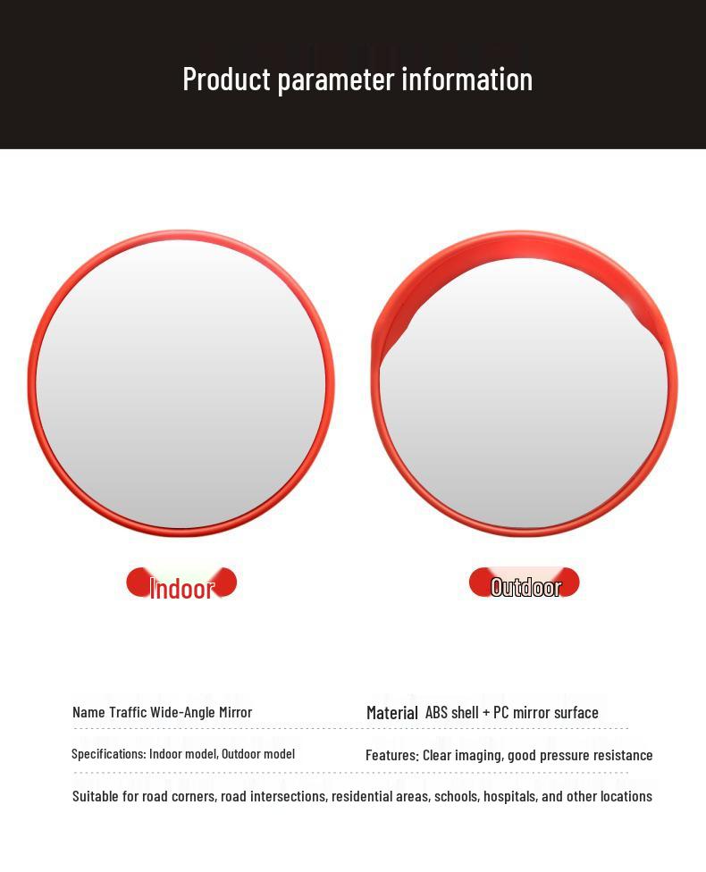 Weitwinkel-Verkehrskonvexspiegel für die Verkehrssicherheit