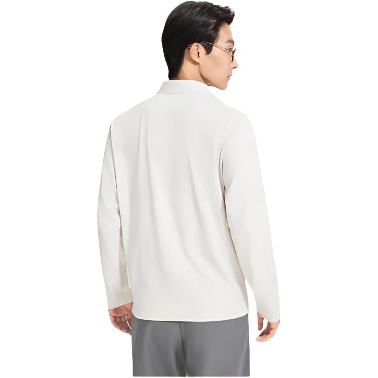 Li-Ning Solid Color Soft Versatile Simple Long Sleeve T-Shirt Men tops ATLW145-4