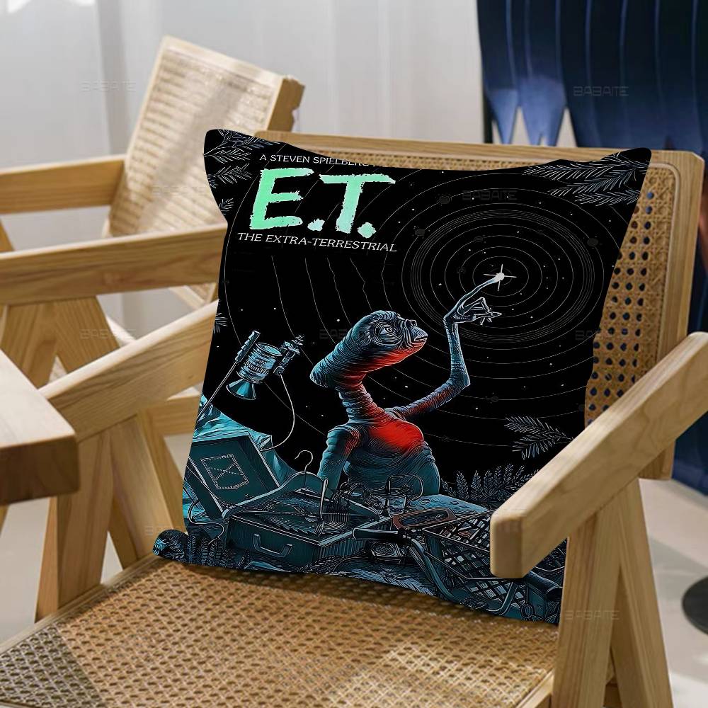 Movie ET The ExtraTerrestrial Cushion Cover Decorative Pillow Sofa Home Decor Case Pillow Cases