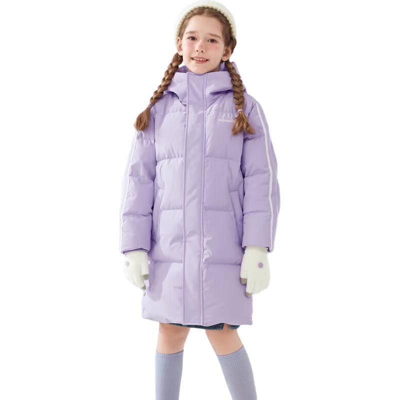 Balabala Kids Long Hooded Down Jacket 175