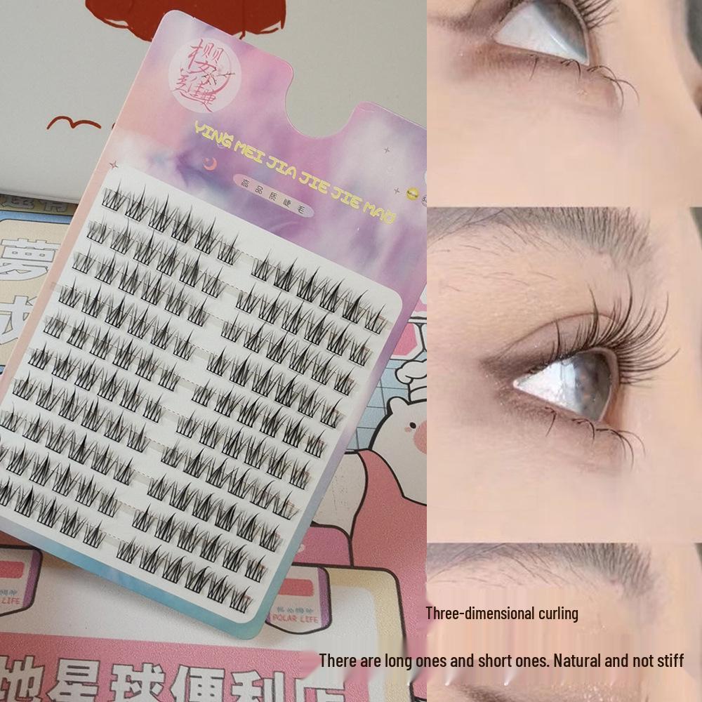 High-Capacity Natural Lazy Sunflower Segmented Cluster Self-Grafting False Eyelashes