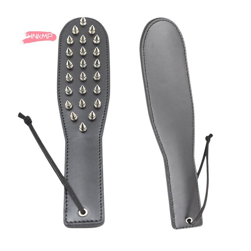 Queen Training Adult Game - Leather Rivet Clap Hand Husband Whip Toy for Spicy Flirting Spanking Alternatives for Couples