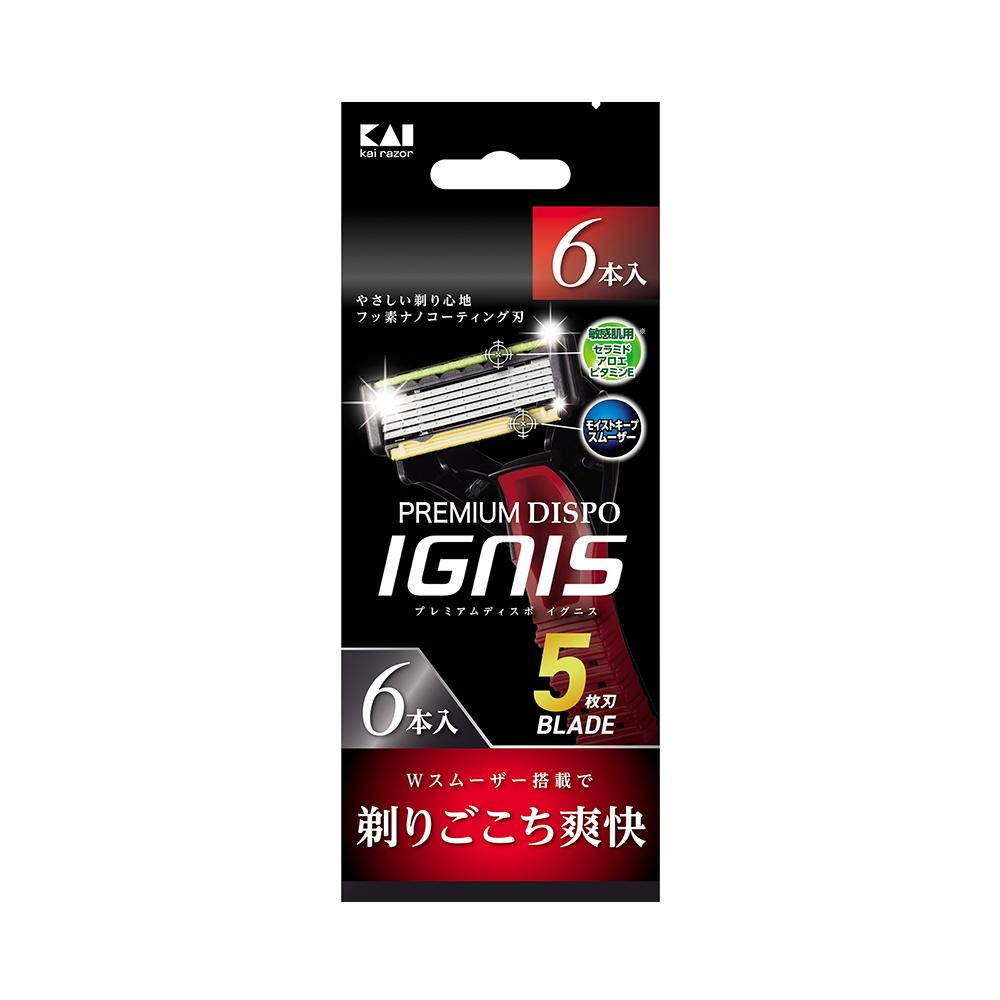 Kai IGNIS 5-blade razor (3-pack/6-pack)