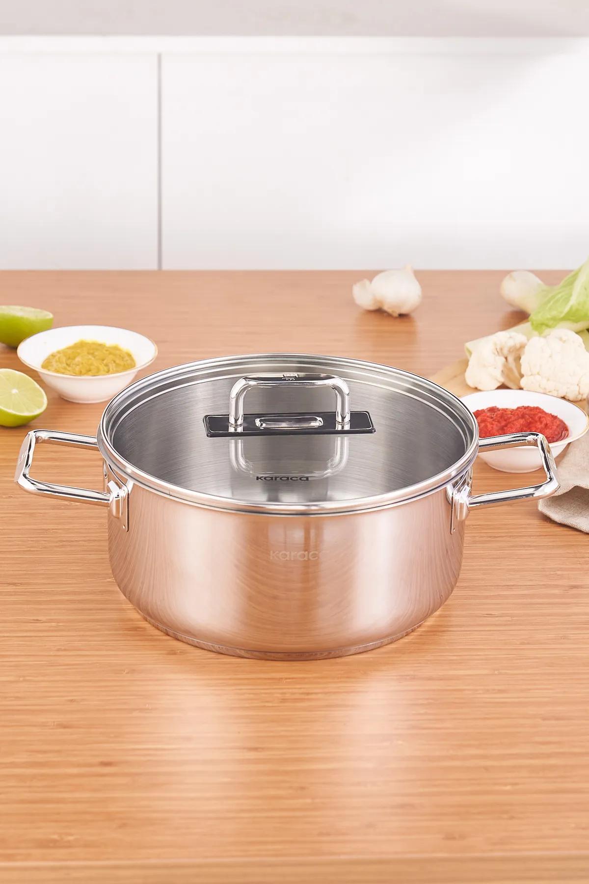 

Karaca Grace Induction Based Steel Pot 22 cm 3.8 Liters