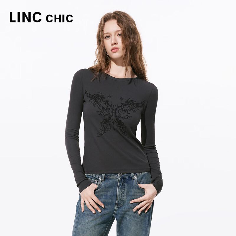 Jinyujie Women s Slim Fit Printed Long-Sleeve T-Shirt M