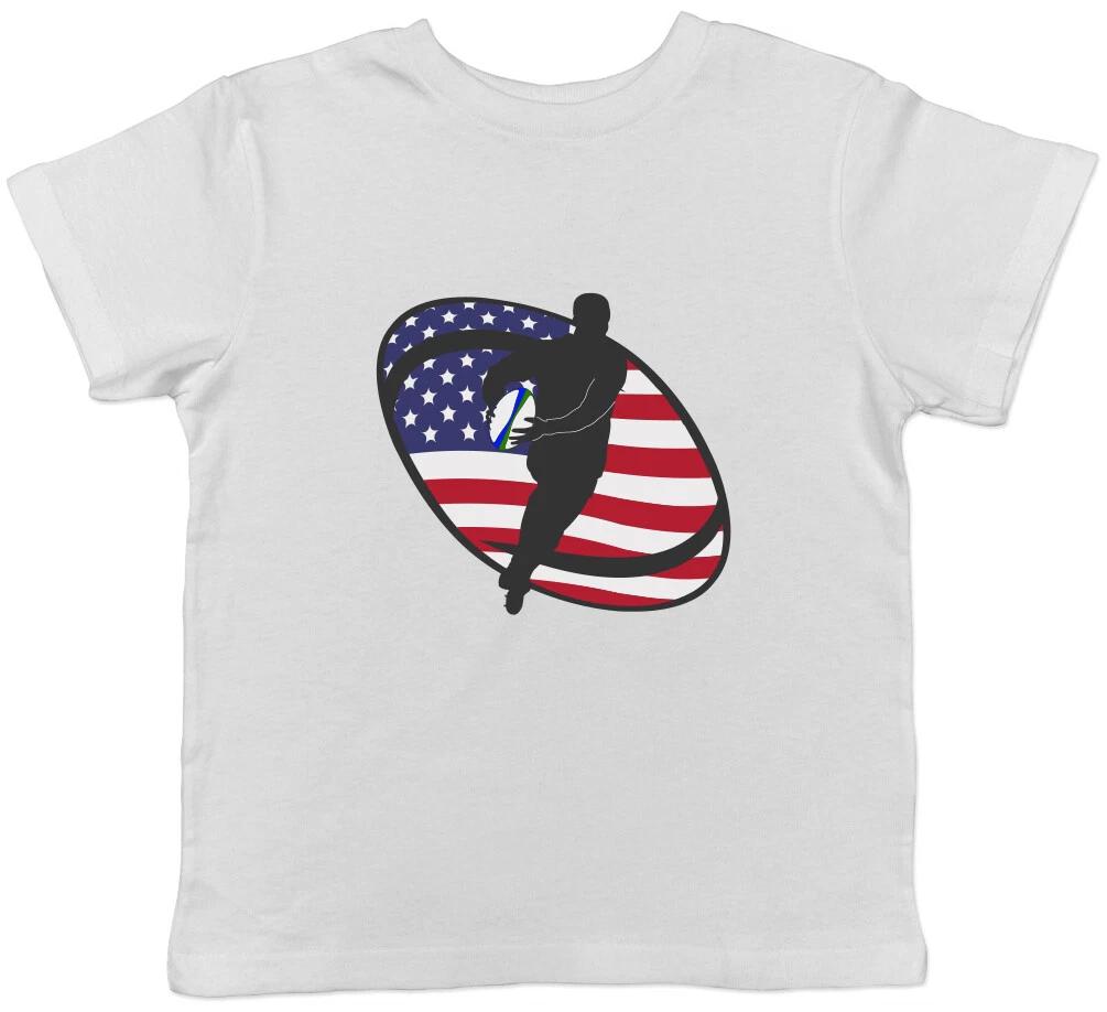 USA Rugby Boys Girls Kids Childrens T-Shirt 130