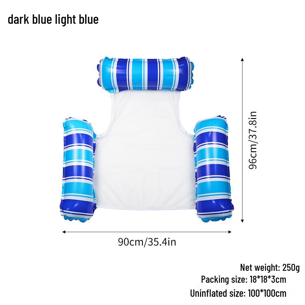 Triple-Tube Inflatable Water Hammock - Adult Folding Float Bed