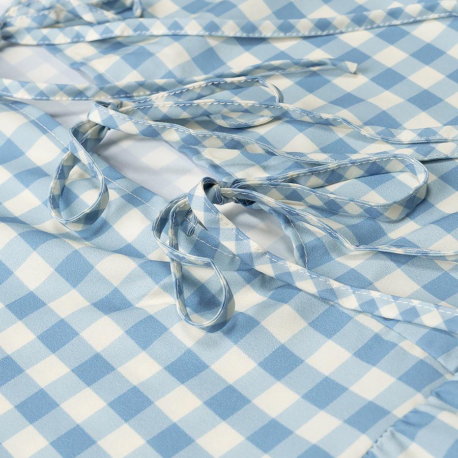 Spring 25 Styles: Women's European & American Plaid Print Shirt with French Flair