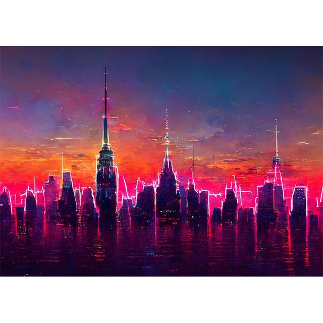 Abstraktes Neon Tier Pink Lila Drucke Poster Leinwand Malerei HD Modernes Wandkunst Bild für Spielzimmer Schlafzimmer Heimdekoration