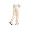 Anta Lifestyle Series Solid Color Mid Waist Tapered Knit Sports Pants Women bottoms Stone-White 962348311-1