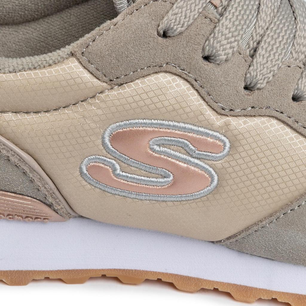 Кроссовки Skechers OG 85 Low retro sneaker OG Gurl серый/золотой/коричневый/бежевый/черный (111-TPE)