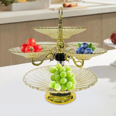 Appetizer Plate, Flower Snack Dessert Fruit Bowl, Dried Organizer Plate for Cafe,