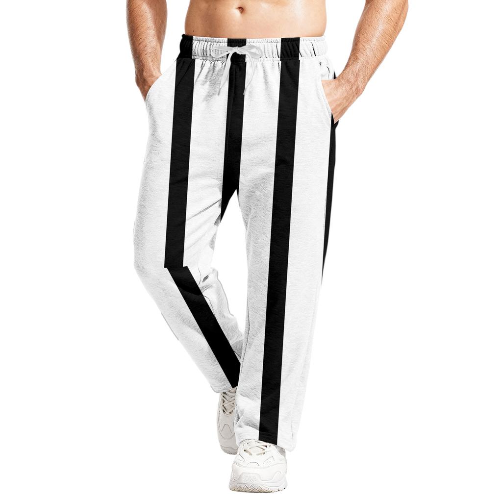 Men's Relaxed-Fit Casual Sweatpants With Stretch Waistband And Drawstring Yoga Pants