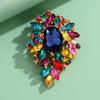 1Pcs Unisex Rhinestone Pins Luxury Large Crystal Glass Pendant Brooches For Women Banquet Party Backpack Gifts Jewelry Accessory