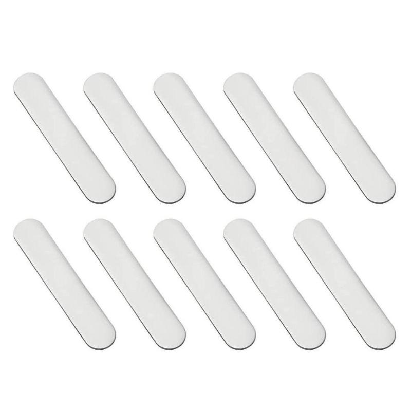 10Pcs Pickleball Lead Tape Black Silver Self-Adhesive Golf Club Weighted Lead Sheet Universal Racquet Weight Block серебряный