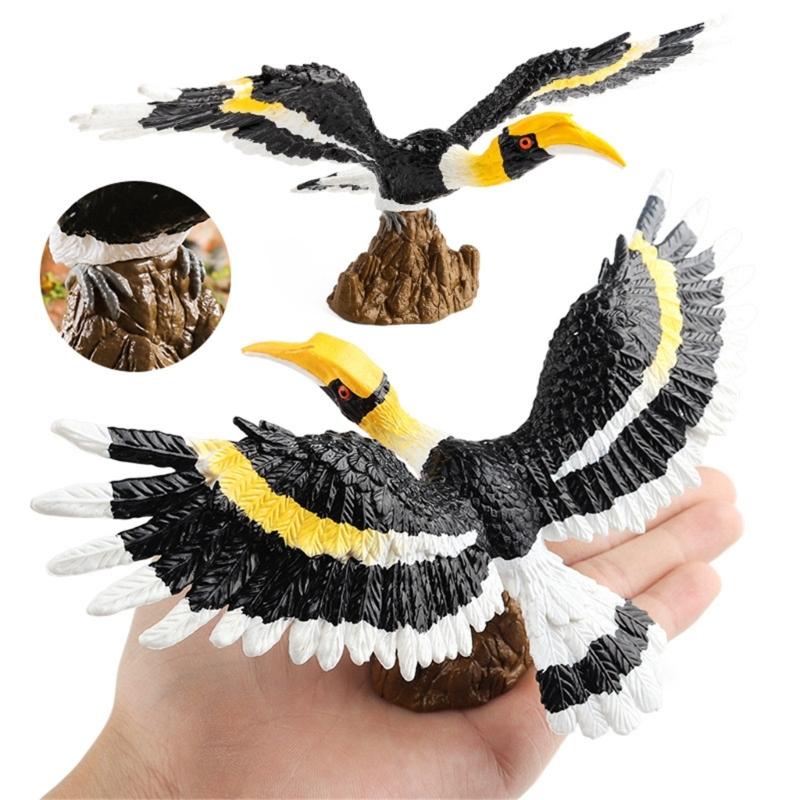Realistic Toucan Figure Observation Display Static Model Statue Bird Figurine Playhouses Layout Kids Basket Stuffings