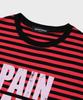 Saint Pain Strisciato Manica Lunga Rosso