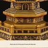 Wenchang Pagoda Resin Figurine: Thirteen-story Ornament for Living Room, Office, or Study Desk