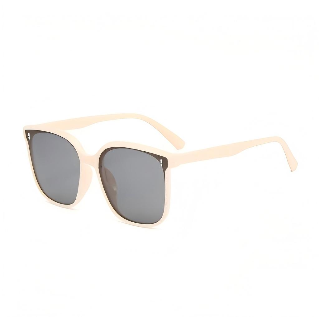 Oversized Square Black Frame Sunglasses Fashion UV400 Protection Grey Lens Outdoor Driving Travel Casual Shades Glasses