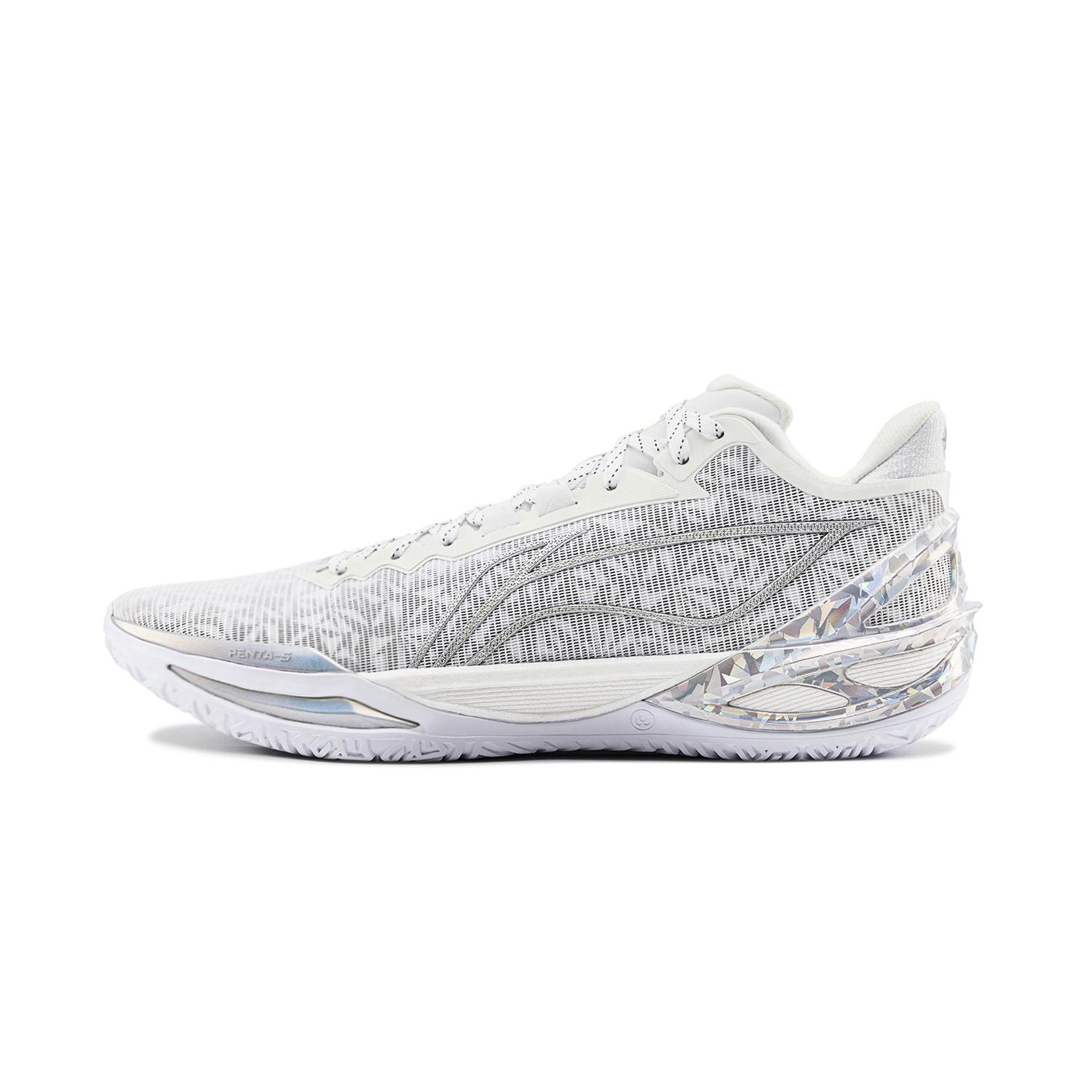 Li Ning Blade 6 Basketball Shoes Men s Low Top Standard White ABAV063-1 45