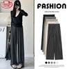 LANGSHA Women's High-Waist Loose Wide-Leg Drapey Pants