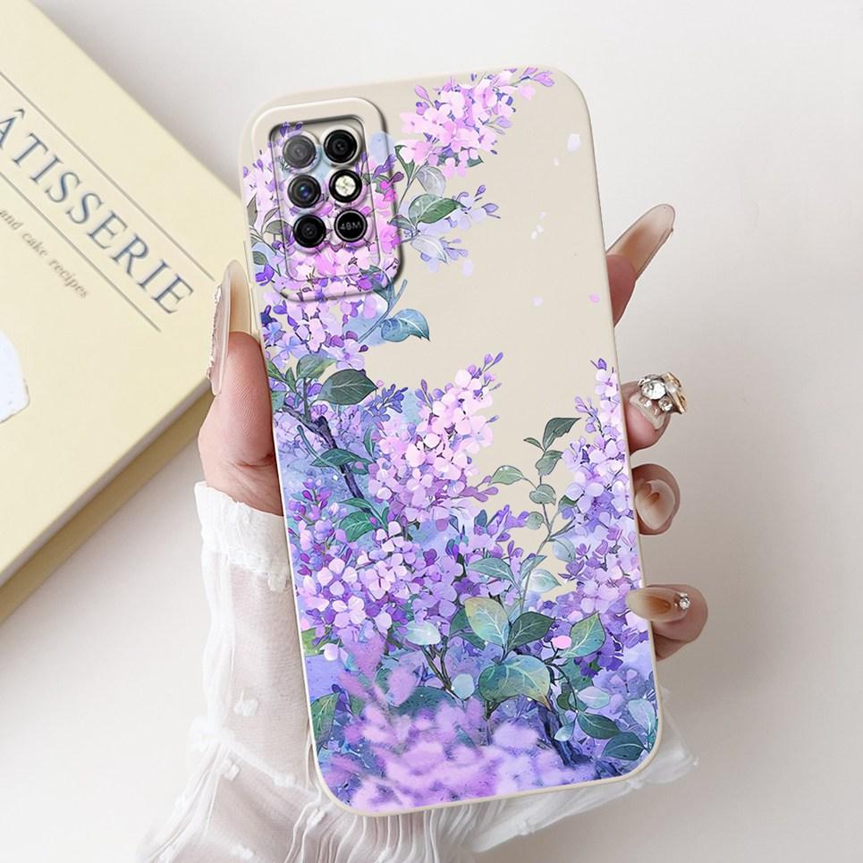 For Infinix Note 8i Note8 Back Cover On Infinix X6383 A692 Coque Funda Flower Butterfly Women Fashion Phone Case Liquid Silicone